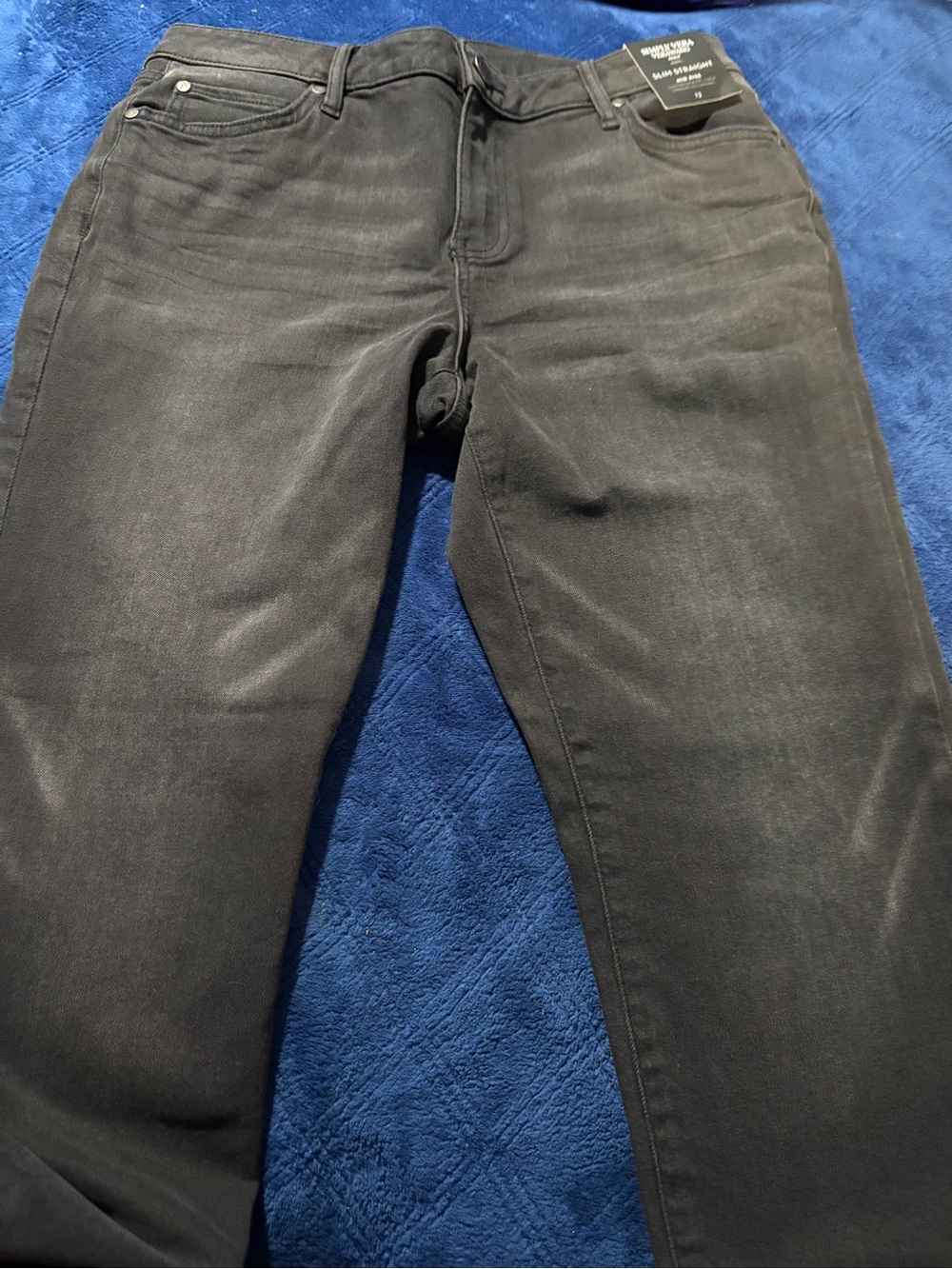 NWT Women’s Black Mid-rise straight Slim Fit Jeans - Classic Stretch Denim